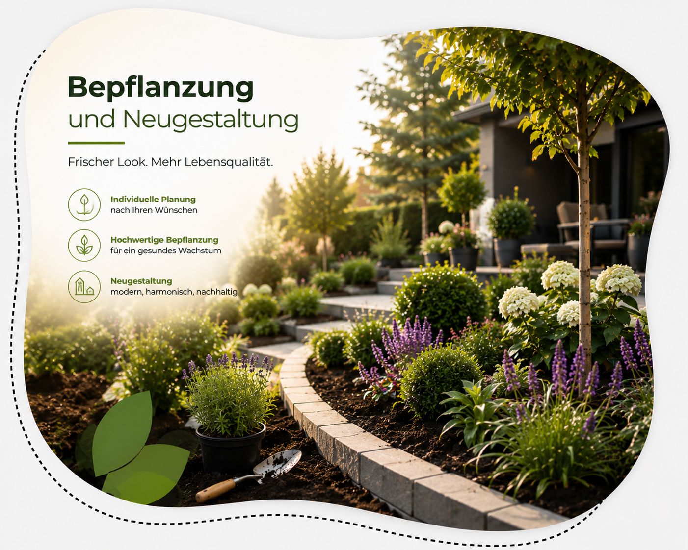 Bepflanzung und Neugestaltung
